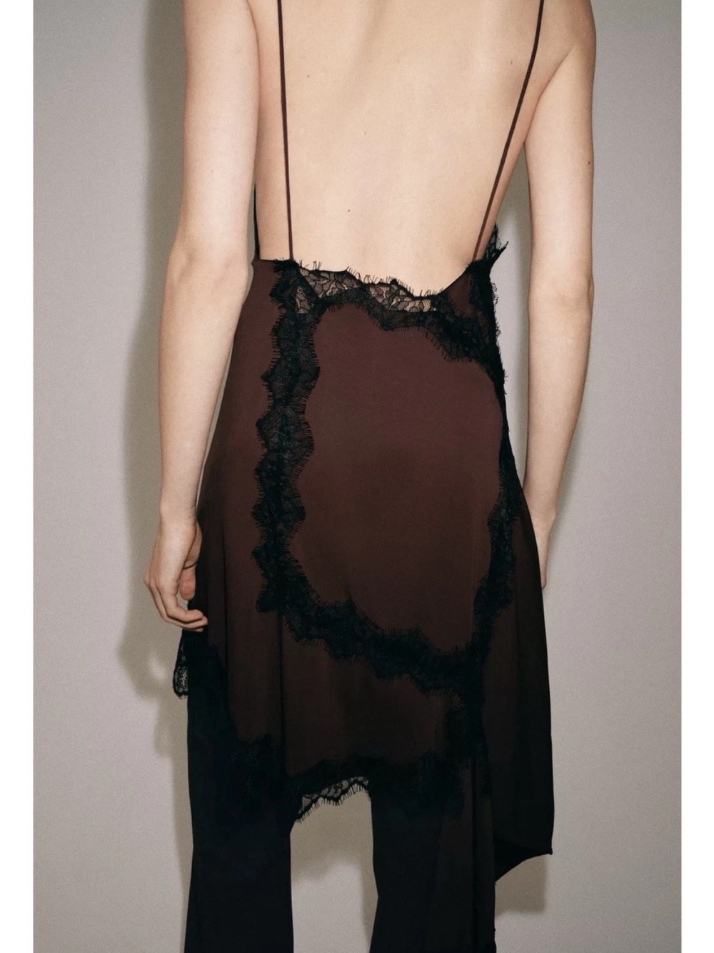 ZARA ASYMMETRIC LACE DRESS - Picture 6 of 10